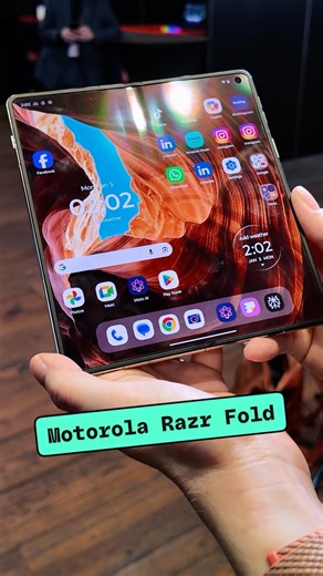 Motorola has nailed the flip-style foldable, and now it’s joining the trend of book-style folds. Verge senior smartphone reviewer Allison Johnson got an early look at the new Razr Fold. It’s light, sleek, and it’s actually going to be sold in North America. #motorola #foldable #ces2026 | The Verge