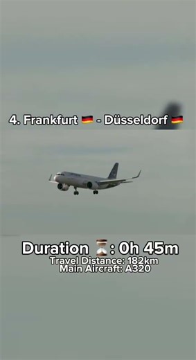 These Are Lufthansa’s SHORTEST Flights! ✈️⏰ #germany #lufthansa #aviation #airlines #shorthaul