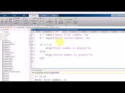 Lecture: |if Statement & if else statement in MATLAB| Computation in MATLAB| Pashto