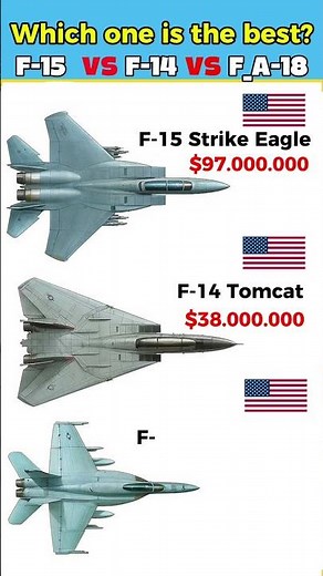 F-15 vs F-14 vs F-18 Speed and Power Comparison #airforce #viral