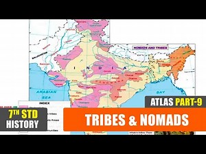 7th Std Atlas - Part - 9  | Tribes & Nomads | Class 7 History | School Atlas - Videos For Kids