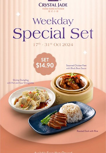 Delicious Cantonese Cuisine Set Menu for Weekdays