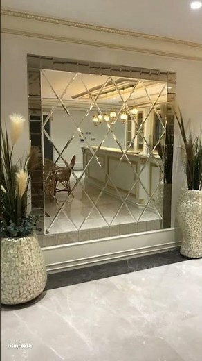 Modern Wall Mirror Design For Living Room | Wall Mirror Design #shorts