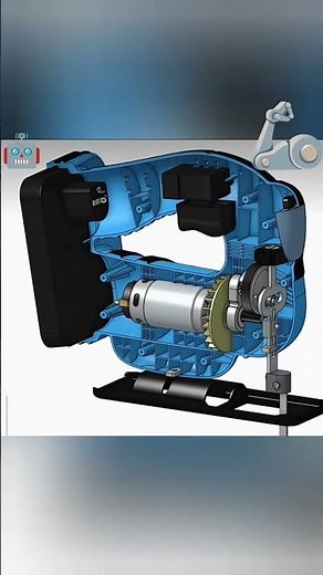 Jig saw machine mechanism