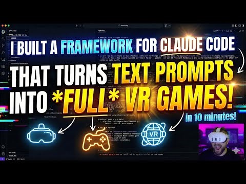 I Built a Framework That Turns Text Prompts Into *FULL* VR Games! (In 10 minutes!)
