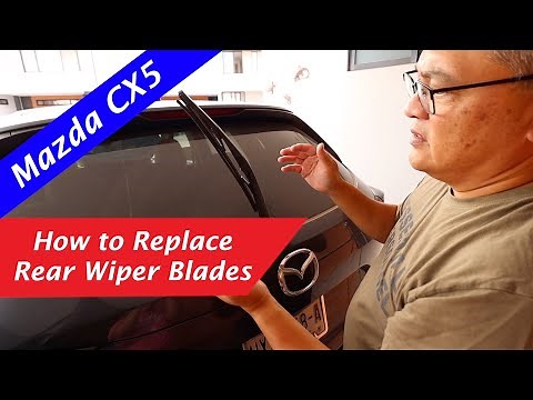How to Replace Rear Wiper Blades on a Mazda CX5 SUV | Quick and Easy method! | Done in 2 minutes!