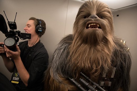 Adam Savage walked the Silicon Valley Comic Con floor incognito in an EXTREMELY convincing Chewbacca costume, with a fully animatronic C-3PO on his back (a la the scene from The Empire Strikes Back). Here's how that went for him. | Tested