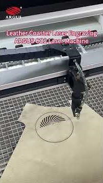 Leather Coaster Laser Engraving & Cutting | ARGUS CO2 Laser Machine
