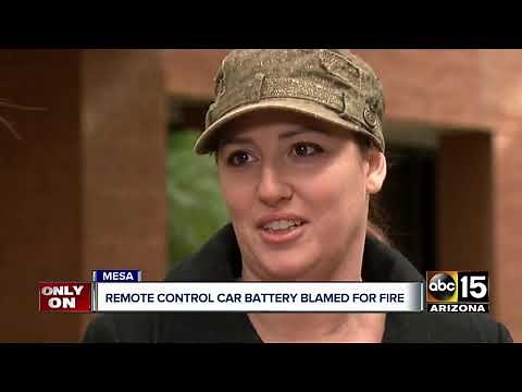 Remote control battery explosion blamed for Mesa house fire