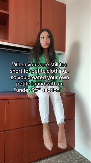 From petite to extra petite 💖 #shortgirljeans #petiteclothing #petitewomen