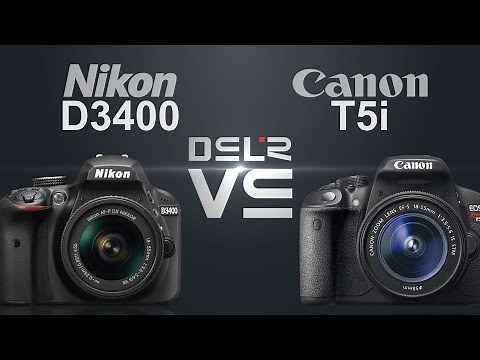 Nikon D3400 vs Canon Rebel T5i (700D)