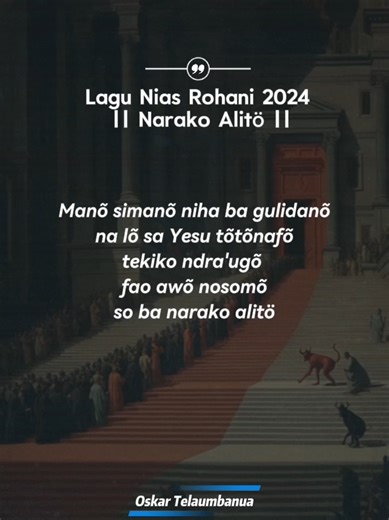 Lagu yang Cocok untuk Vokal Grup - Narako Alitö