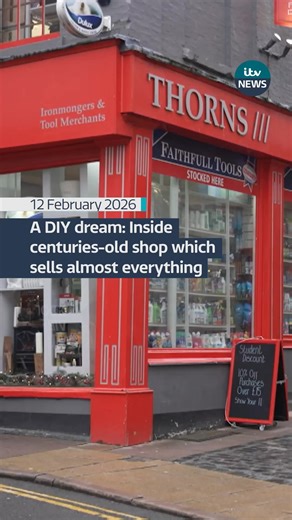 It’s an ironmongery institution that is edging towards its 200th birthday - and is only just coming round to the idea of barcodes. We took a tour of Thorns in Norwich, where, as any customer will tell you, almost no request is too rare. | ITV Anglia