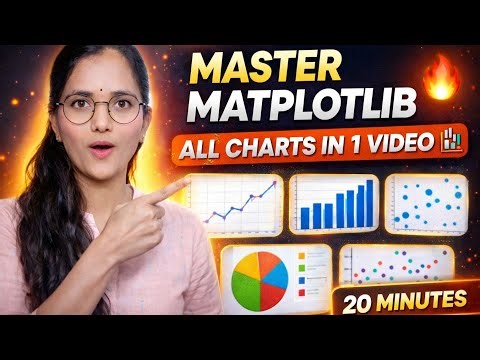 Matplotlib Full Tutorial in Python | Line, Bar, Scatter, Histogram + Subplots (Beginner to Advanced