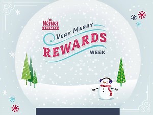 Very Merry Rewards week begins 12/1! For a delicious week of holiday freebies, get the Wawa App and add a Gift Card today! Join now: WawaRewards.com | Wawa
