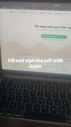 Filland sign any pdf with sejda