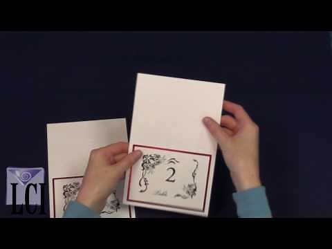 Table Number Cards - Computer Printable Table Cards