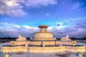 James Scott Memorial Fountain in Detroit, USA