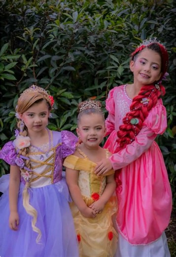 Three of our classic princess styles on three beautiful princesses! Book now at the link in our bio! #characterbounding #disneybounding #disneymakeup #disneyprincess #princessmakeover