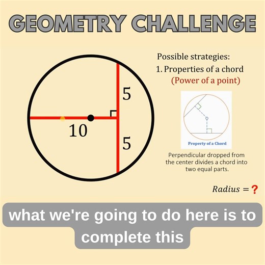 280K views · 1.9K reactions | A Nice Geometry Puzzle - Can you solve? | Math Avenue : Learn Math By Examples | Facebook
