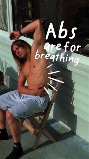 Your abs are expiratory muscles, not just crunch muscles. A weak exhale locks your diaphragm down and keeps you stuck in shallow breathing. Your exhale isn't passive. It is an active muscular contraction driven by your obliques and transversus abdominis. ㅤ When those muscles are weak, the diaphragm never fully resets between breaths. You get stuck in a shallow chest-breathing loop where every inhale starts from a half-empty position. ㅤ Train the exhale: 1. Weighted Sit-Up, exhale hard at the top