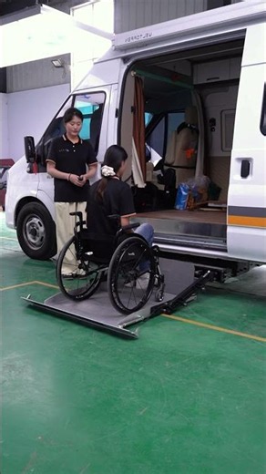 Concealed wheelchair lift platform—making it easy for family members with limited mobility to go out