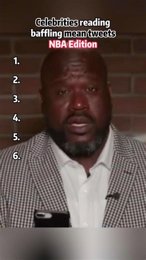 Celebrities reading baffling mean tweets(11)#funny #shaquilleoneal #nba #basketball