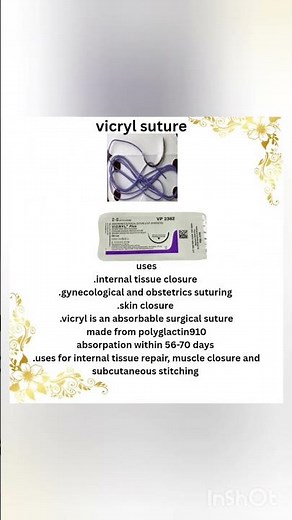 "Vicryl suture – absorbable and reliable choice for wound closure in surgeries!"
