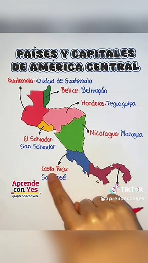 Paises y Capitales de América Central