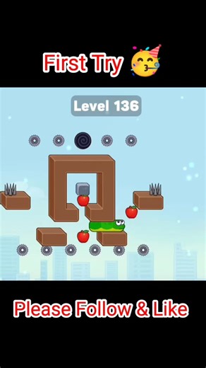 KoKanGaming on Instagram: "One wrong move = DEAD 😨 | Level 135 . . . . . . . Level 135 gave me instant fear 😱 Spikes on top, gears below, and ZERO safe moves 😡 One wrong step and it’s game over 💀 This level looks easy… but it’s NOT 😤 Watch till the end to see how close I was 👀🔥 🎮 Game: Snake Puzzle 🎥 Creator: Kokan Gaming YT 💬 Comment “NO NO NO 😱” if you panicked too 👍 Like • 🔁 Share • ➕ Follow for more crazy levels #Level135 #SnakePuzzle #SnakePuzzleGame #NoNoNo #ScaryLevel Hardest