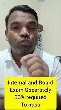 CBSE Passing Rule 2026 | 33% in External & Internal Both Required | Important Update