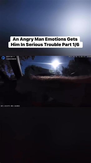 An Angry Man Emotions Gets Him In Serious Trouble Part 1/6 #CaughtOnCamera #cops #bodycam #angryman | Policebodycam