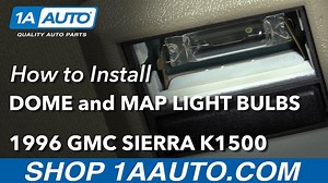 How to Replace Dome Map Light Bulbs 1988-98 GMC K1500