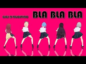 【hololive MMD】GIGI D'AGOSTINO - BLA BLA BLA【星街すいせい AZKi 風真いろは 白銀ノエル 宝鐘マリン】制服Ver（2K/60fps）