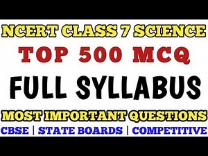 Best Mcq Class 7 Science | Full Syllabus MCQ | Class 7 General Science Questions #class7science