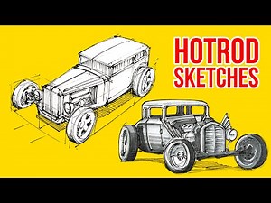 Drawing Cars - Hotrod sketching edition