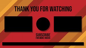 Download attractive end screen or outro video content for vlogger for free