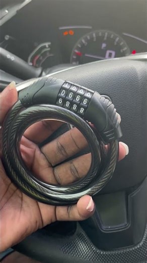 Long Coiled Security Resettable Combination Bike Cable 4 Digit Lock, Anti-Theft Accessories