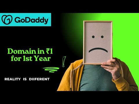 GoDaddy domain in ₹1. How to buy domain in one rupee. Godaddy Domain 1 rupee reality GoDaddy Domains