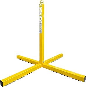 Frontline Warning Line System | Highly Visible Fall Hazard Barrier | Quick Setup with Durable ASTM Steel | Meets OSHA 1910 & 1926 Compliance (Stanchion + 24' Warning Line System)