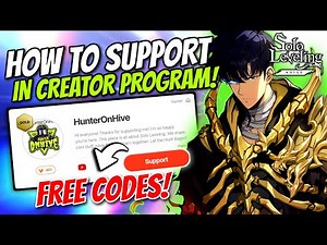 What You Get For Supporting In Creator Program? How To Support Creators Guide [Solo Leveling: Arise]