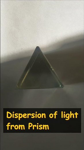 Dispersion of light from prism #physics #shorts #dispersion #experiment #science