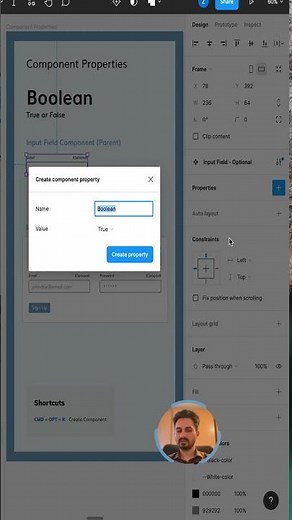 Boolean Property in Figma Component