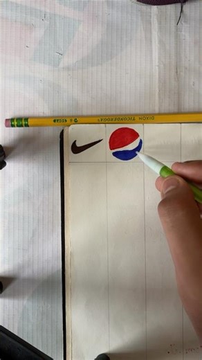 Pepsi Logo || what I draw next??… (#shorts )