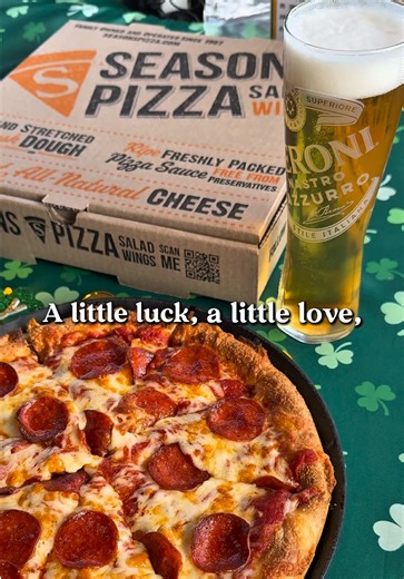 🍀 Pizza, pints, and a little Irish luck! Celebrate St. Patrick’s Day with Seasons Pizza and make your pizza night even more meaningful. All March long, when you order a Margherita pizza at participating New Castle County, Delaware locations, a portion of the proceeds supports the Trauma Survivors Foundation. 💚 Good food, a great cause, and the perfect excuse to celebrate. Grab your crew, wear your green, and let your pizza give back. 🍕✨ Seasonspizza.com 📍 Participating Seasons Pizza location