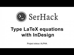 Place LaTeX equations into Adobe InDesign