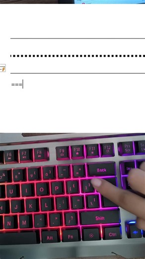 MS Word Hidden Trick For beginners | MS Word Shortcut for line #keyboard #computertips #msword #word
