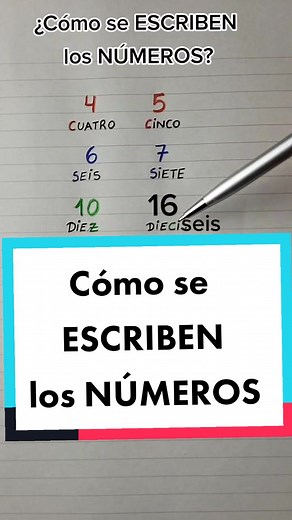 ¿Cómo se ESCRIBEN los NÚMEROS? 🤔 #aprendiendoentiktok #aprendiendomatematica