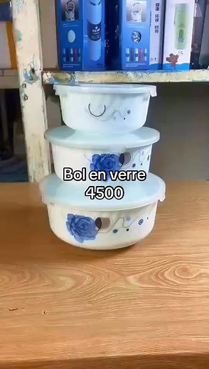 7.3K views · 48 reactions | Bol en verre pour micro onde Pour emporter ou garder le repas au frais Prix 4500 les 3 Commandez inbox svp Sms/appel 0758303906 | Joelle Boutique | Facebook