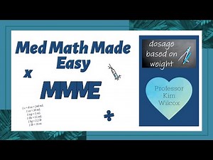 Dosages Based On Weight